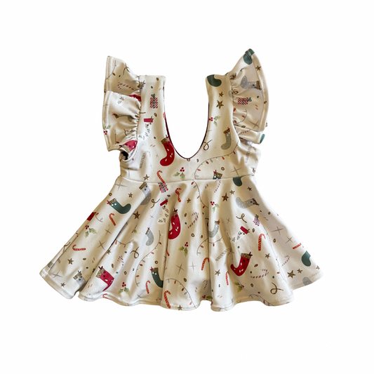 Stockings & Stardust | DBP Ruffle Pinafore Mini Dress