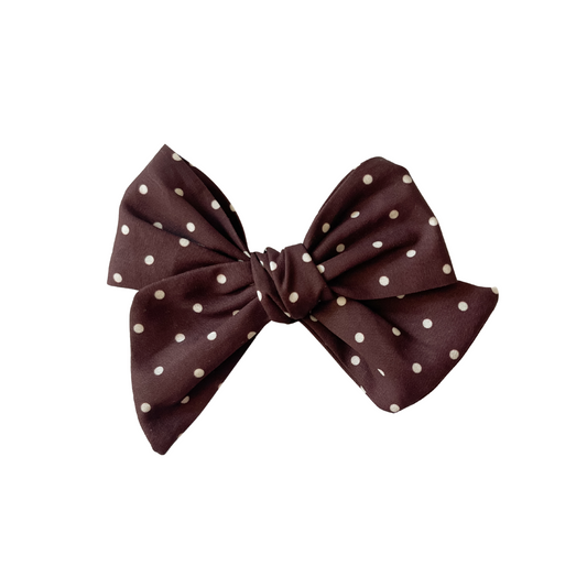 Polkadots in Maroon | Bow