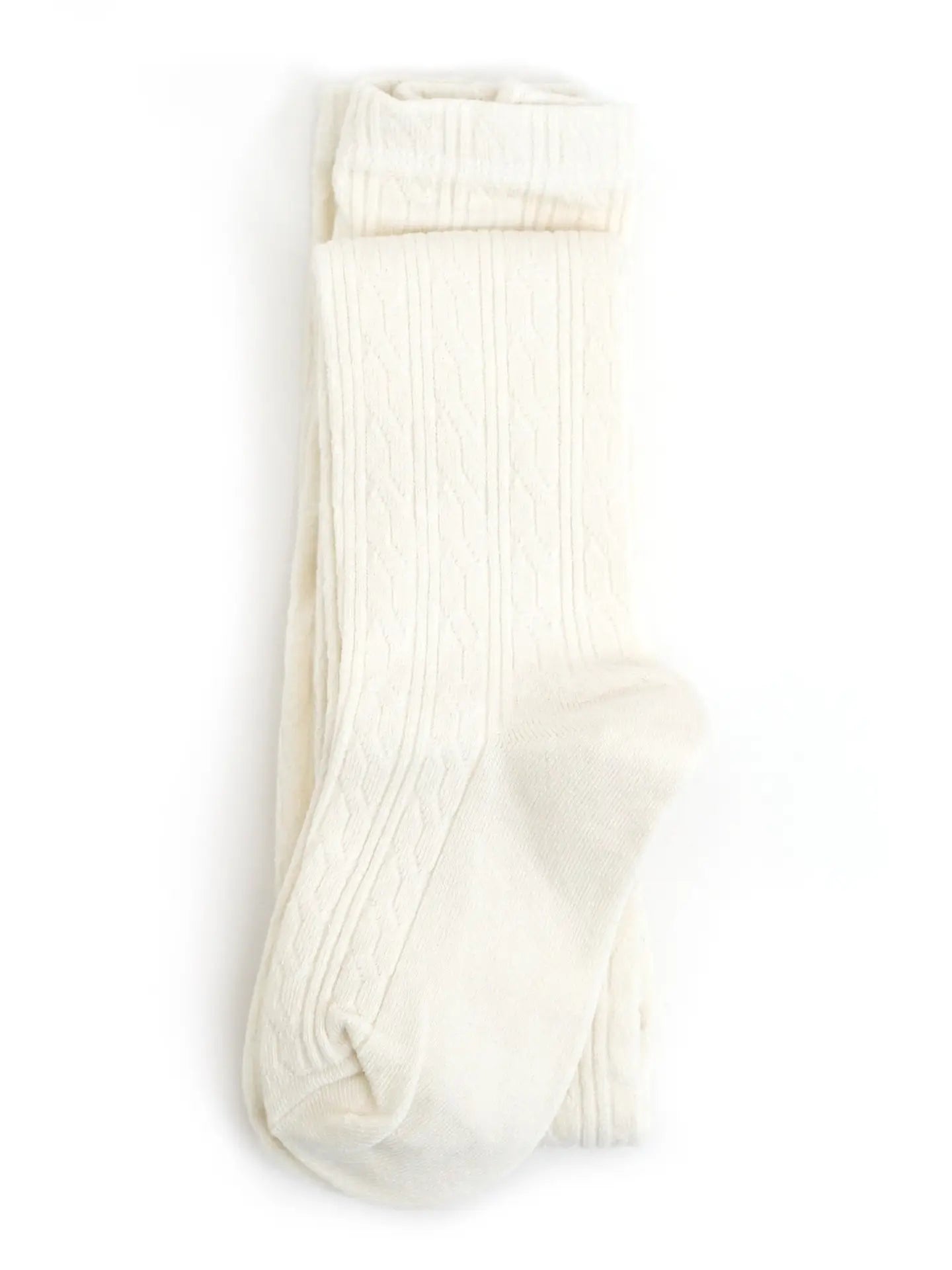 Ivory Cable Knit Tights | Little Stocking Co