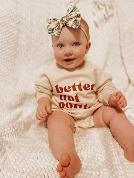 Organic Cotton Holiday Rompers