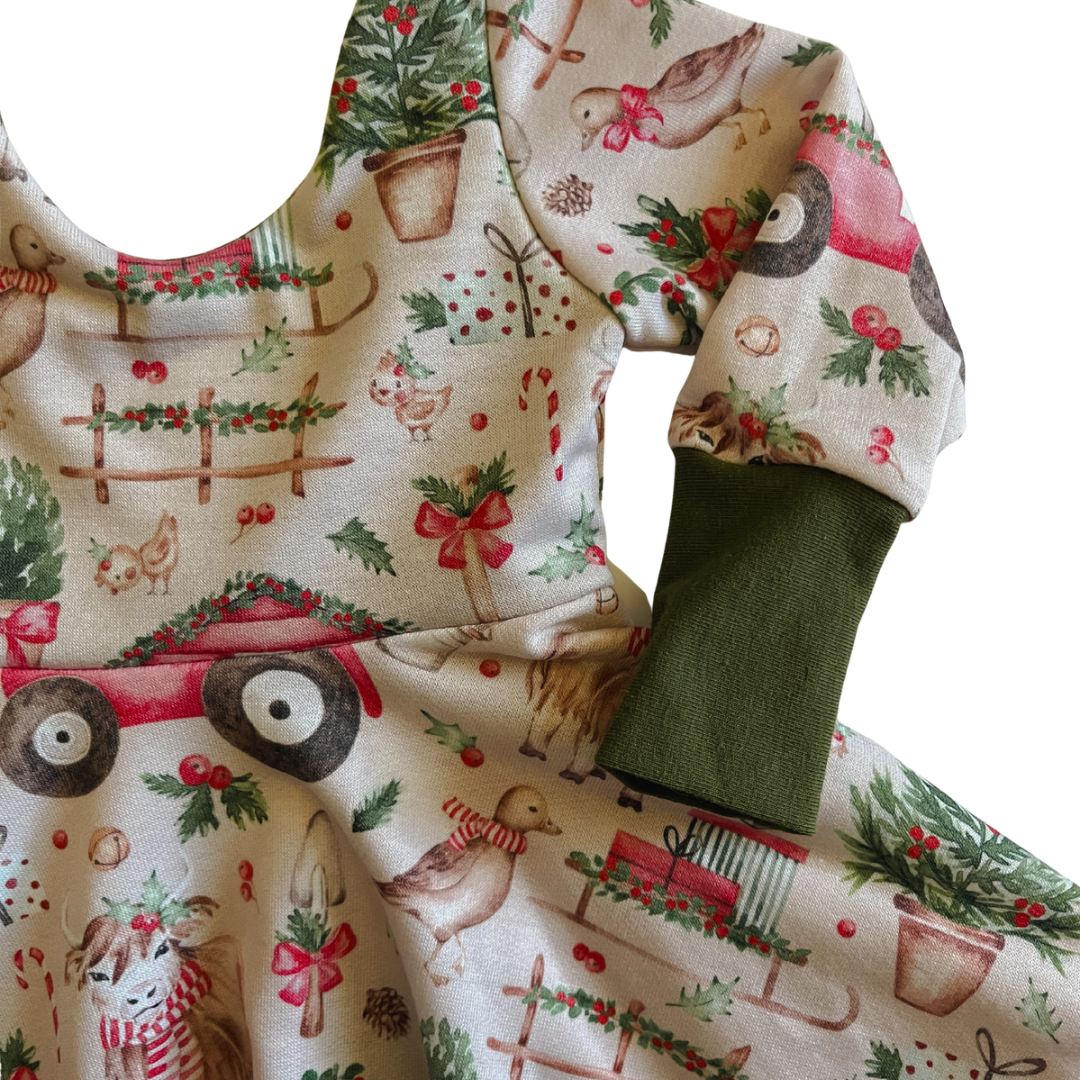 Merry Little Farmhouse | French Terry Twirl Dress