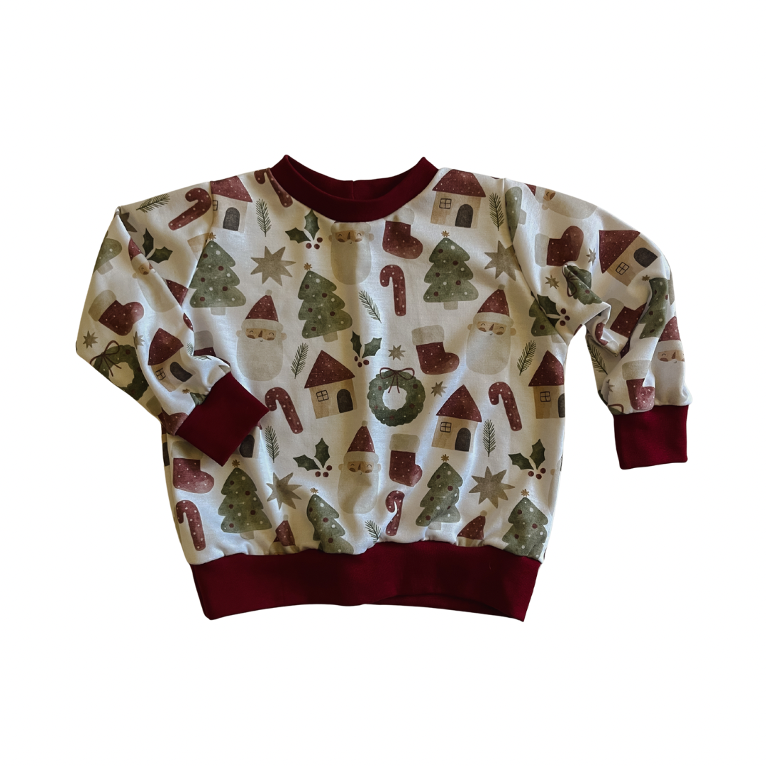 Merry Little Christmas | French Terry Crewneck Pullover