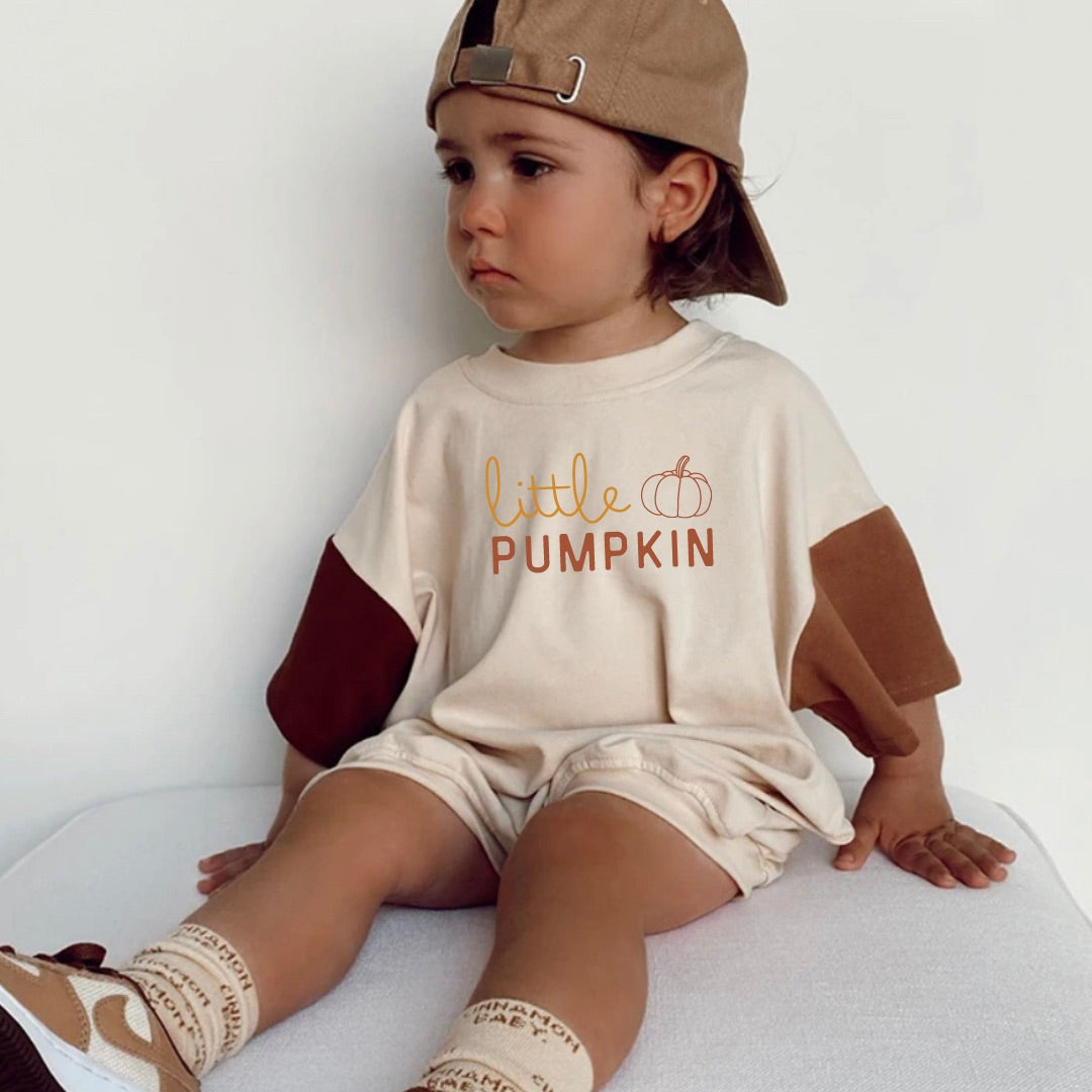 Little Pumpkin Colorblock Tee